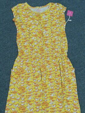 Pink Chicken Yellow Sparrows Dress NWT